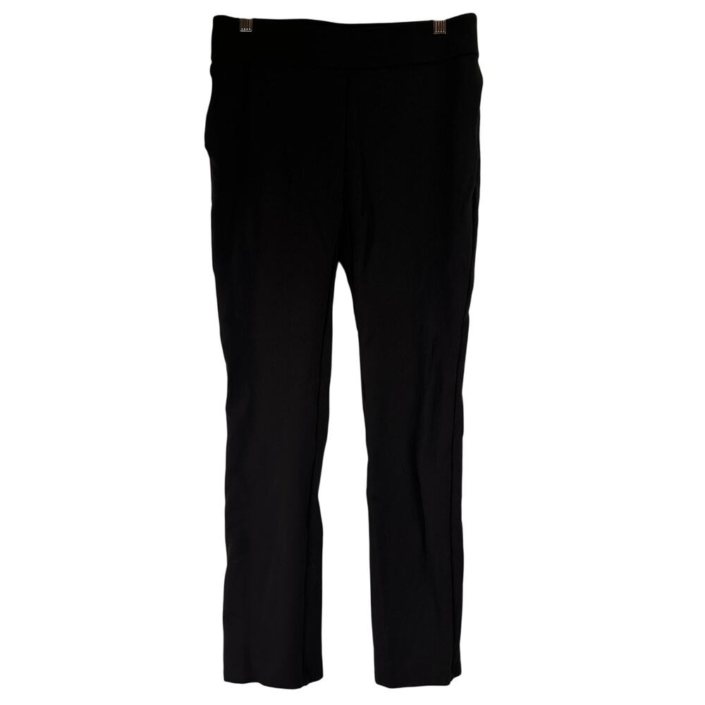 Soft Surroundings Black Pull On Perfect Ponte Straight Leg Pants Size XS